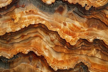 A close up of a large rock with a very large pattern