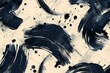 © Sandu - Close-up of black and white painting with black spots