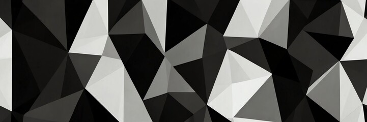 abstract black polygon triangles on white background design illustration from Generative AI