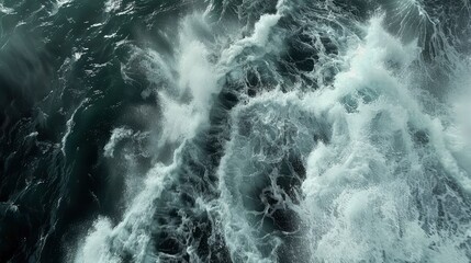 Wall Mural - Aerial Photography Capturing The Ocean'S Swell And Rippling Sea, Embodying Power And Motion, High Quality