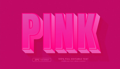 Wall Mural - pink text style effect