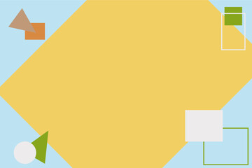 Wall Mural - Abstract background design with different shapes.