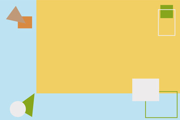 Wall Mural - Abstract background design with different shapes.