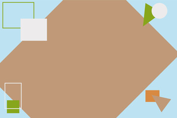 Wall Mural - Abstract background design with different shapes.