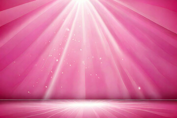 Wall Mural - abstract Lights Pink Background With Rays. Flash Light. Illustration