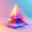 © Stock Media Labs - Pyramid Abstract background A 3D shape with a polygon base and triangular faces that meet at a vertex