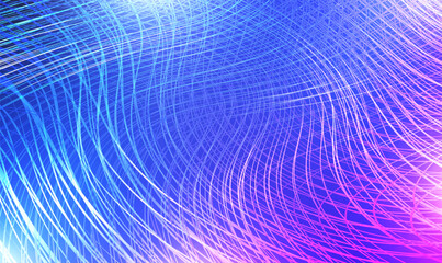 Wall Mural - colorful futuristic gradient waves lines overlap background with copy space. intertwining wavy lines