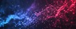 © wanna - Abstract technology background with glowing dots and lines, digital network concept banner, AI big data connection wallpaper