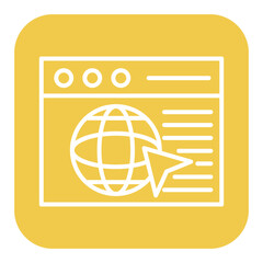 Wall Mural - Browser vector icon. Can be used for No Code iconset.