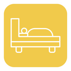 Sticker - Rest vector icon. Can be used for Comfort iconset.