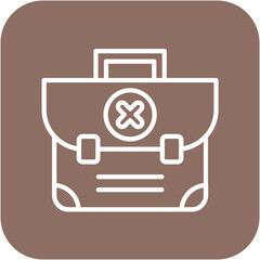 Poster - First Aid Kit vector icon. Can be used for Shooting iconset.