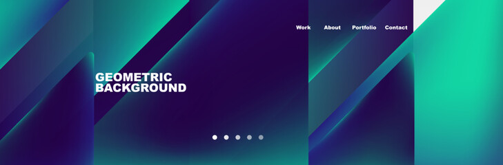 Triangle minimal web site page background design. Vector Illustration For Wallpaper, Banner, Background, Card, Book Illustration, landing page