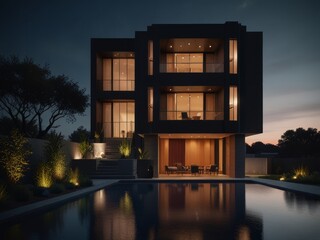 modern concept of a house