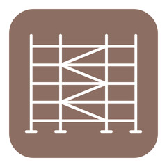 Sticker - Scaffolding vector icon. Can be used for Home Improvements iconset.