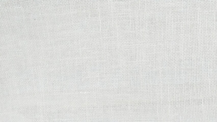 White cotton fabric cloth texture for background, natural textile pattern. White cotton rag texture. natural fabric background. 