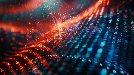 A creative texture featuring binary coding for software programming.


