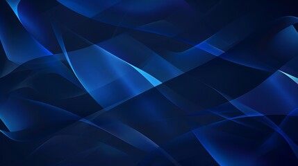 Aufkleber - Abstract wave shape on a lowpolygonal triangular background for design on the topic of cyberspace big data metaverse network security data transfer on dark blue abstract cyberspace bac : Generative AI