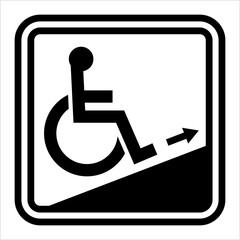 Wall Mural - Access Icon Design (Disabled Handicap Symbol)