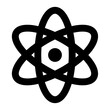 © Corner Pixel - atom icon for illustration