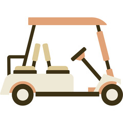 Sticker - Golf Cart Illustration