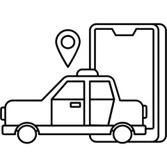 Sticker - Transportation Platform Online Icon