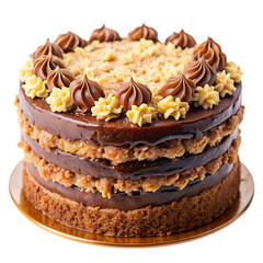 German chocolate cake transparent background