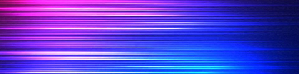 Wall Mural - abstract technology futuristic stripe light lines on pink and blue background. motion light effect f