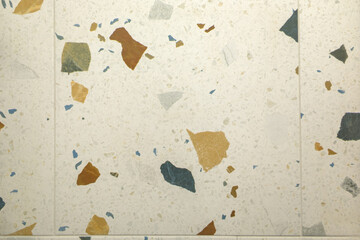 Wall Mural - floor mosaic tile color in marble style