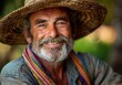 © duyina1990 - portrait of a smiling old man wearing a straw hat