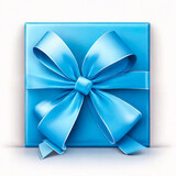 Fototapeta Boho - gift box with ribbon
