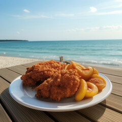 Poster - chicken nuggets with fries