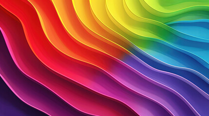 Wall Mural - vibrant cobra style abstract background with a rainbow color palette