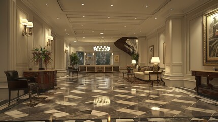 Wall Mural - Luxury Hotel Lobby Interior