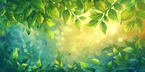 Wall Mural - summer nature bright background texture with empty copy space for text. illustration