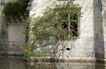 Wall Mural - Renaissance castle of  La Mothe-Chandeniers, France. A RENAISSANCE/NEOGOTHIC-style castle of the 