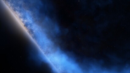 nebula gas cloud in deep outer space
