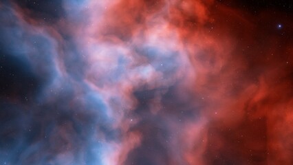 nebula gas cloud in deep outer space
