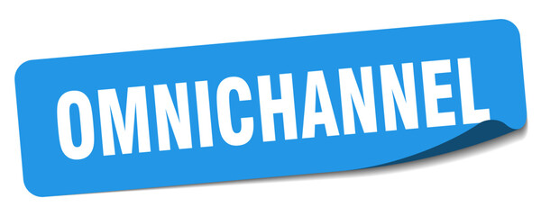 omnichannel sticker. omnichannel label