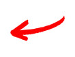 © Fay - Red arrow marker isolated on background. Red arrow marker isolated png transparent. arrow mark hand drawn. Red arrows icon. Arrow drawn on white background