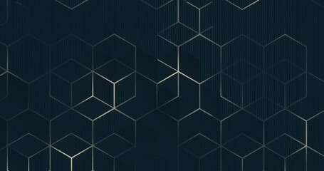 Wall Mural - 4k abstract luxury dark navy blue sea color gradient backgrounds with golden beige metallic striped 