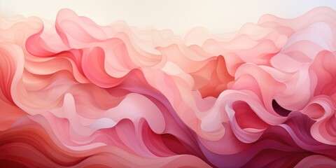 Wall Mural - Wallpaper gentle swirls of pastel liquid colors on a soft and muted background