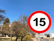 © New Africa - Road sign Maximum speed limit in city