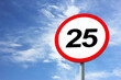 © New Africa - Road sign Maximum speed limit against blue sky