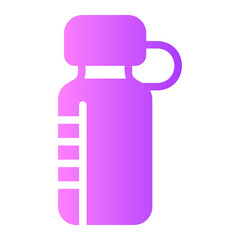 Wall Mural - water bottle gradient icon