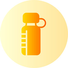 Wall Mural - water bottle gradient icon