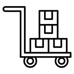 Wall Mural - Warehouse Trolley Icon