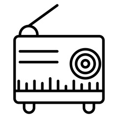 Sticker - Radio Icon