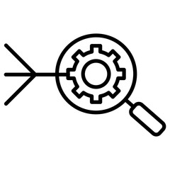 Canvas Print - Root Cause Analysis Icon