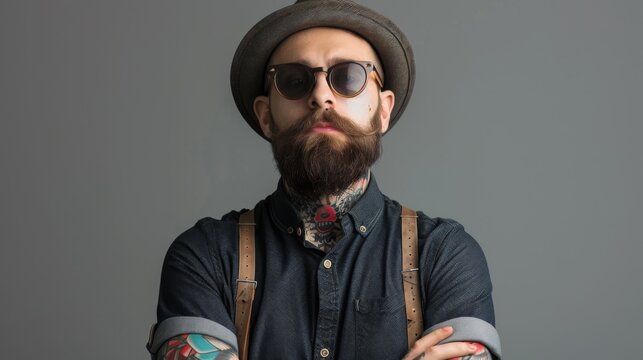The Stylish Hipster Man