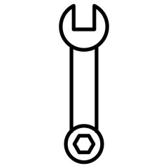 Canvas Print - Wrench Icon